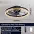 Modern Nordic Style Ceiling Fan with Light and Remote Control - 110V Commercial Use