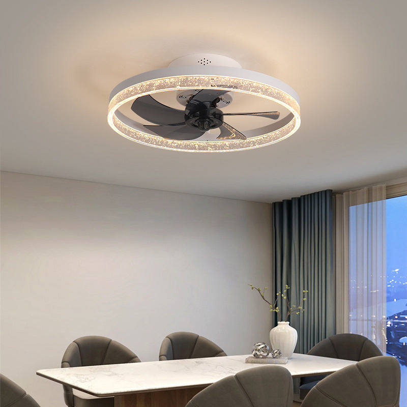 Modern Nordic Style Ceiling Fan with Light and Remote Control - 110V Commercial Use